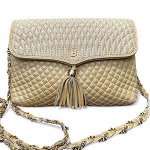 Bally Vintage Quilted Lambskin Tassel Shoulder Bag (1980s)